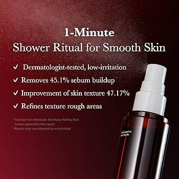 Medicube Red Body Peeling Shot Cleanser | ميديكوب مقشر الجسم الأحمر Medicube Red Body Peeling Shot Cleanser | ميديكوب مقشر الجسم الأحمر