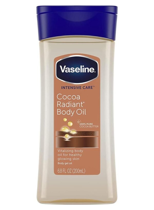 Vaseline Cocoa Radiant Body Oil 200ml | فازلين كوكو راديانت زيت الجسم بالكاكاو 200 مل Vaseline Cocoa Radiant Body Oil 200ml | فازلين كوكو راديانت زيت الجسم بالكاكاو 200 مل