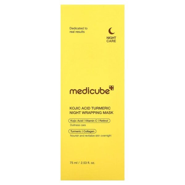 Medicube Kojic Acid Turmeric Night Wrapping Mask | قناع ليلي لتوحيد لون البشرة Medicube Kojic Acid Turmeric Night Wrapping Mask | قناع ليلي لتوحيد لون البشرة