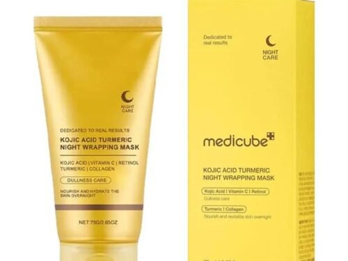 Medicube Kojic Acid Turmeric Night Wrapping Mask | قناع ليلي لتوحيد لون البشرة Medicube Kojic Acid Turmeric Night Wrapping Mask | قناع ليلي لتوحيد لون البشرة