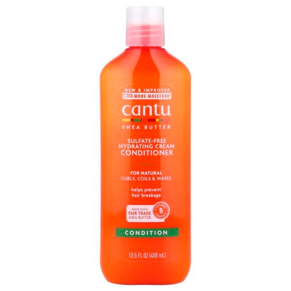 Cantu Hydrating Cream Conditioner بلسم بزبدة الشيا لترطيب وتنعيم الشعر والمساعدة على فك التشابك، مناسب للشعر الكيرلي والجاف.