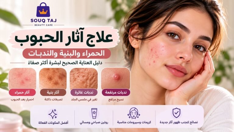 علاج آثار الحبوب الحمراء والبنية والندبات في الوجه